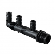 Коллектор UPONOR Q&E с наружной резьбой PPSU G3/4"НР, 3X16 Ц/Ц45+35мм