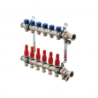 Коллектор UPONOR VARIO S с расходомерами стальной, выходы 10X3/4 евроконус '1И