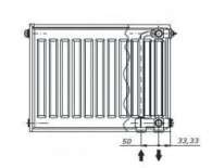 Радиатор стальной панельный AXIS 11 500 x 2000 Ventil